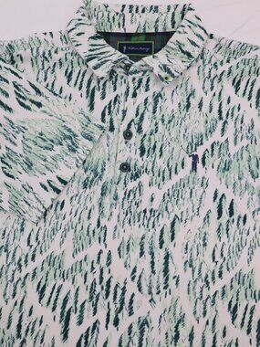 William Murray Polo Shirt Men Small Slippery Slope Short Sleeve Performance Golf